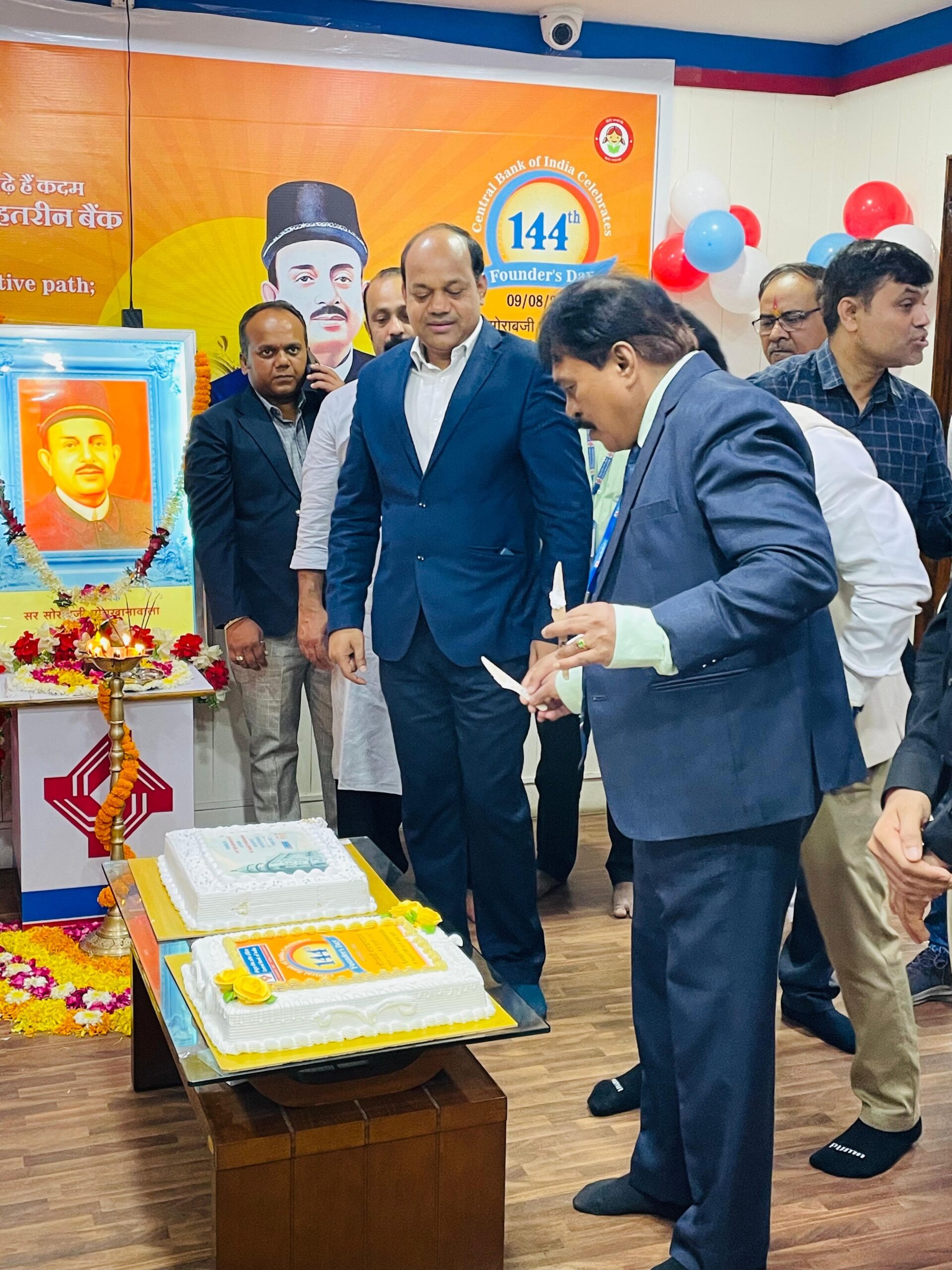 सेन्ट्रल बैंक ऑफ इंडिया के संस्थापक सर सोराबजी पोचखानावाला की 144वीं जयंती पर दीप प्रज्जवलित कर विभिन्न कार्यक्रम आयोजित ।